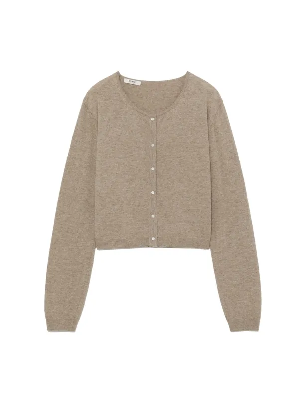 G CLASSIC LOOSE FIT CARDIGAN (OATMEAL BEIGE)