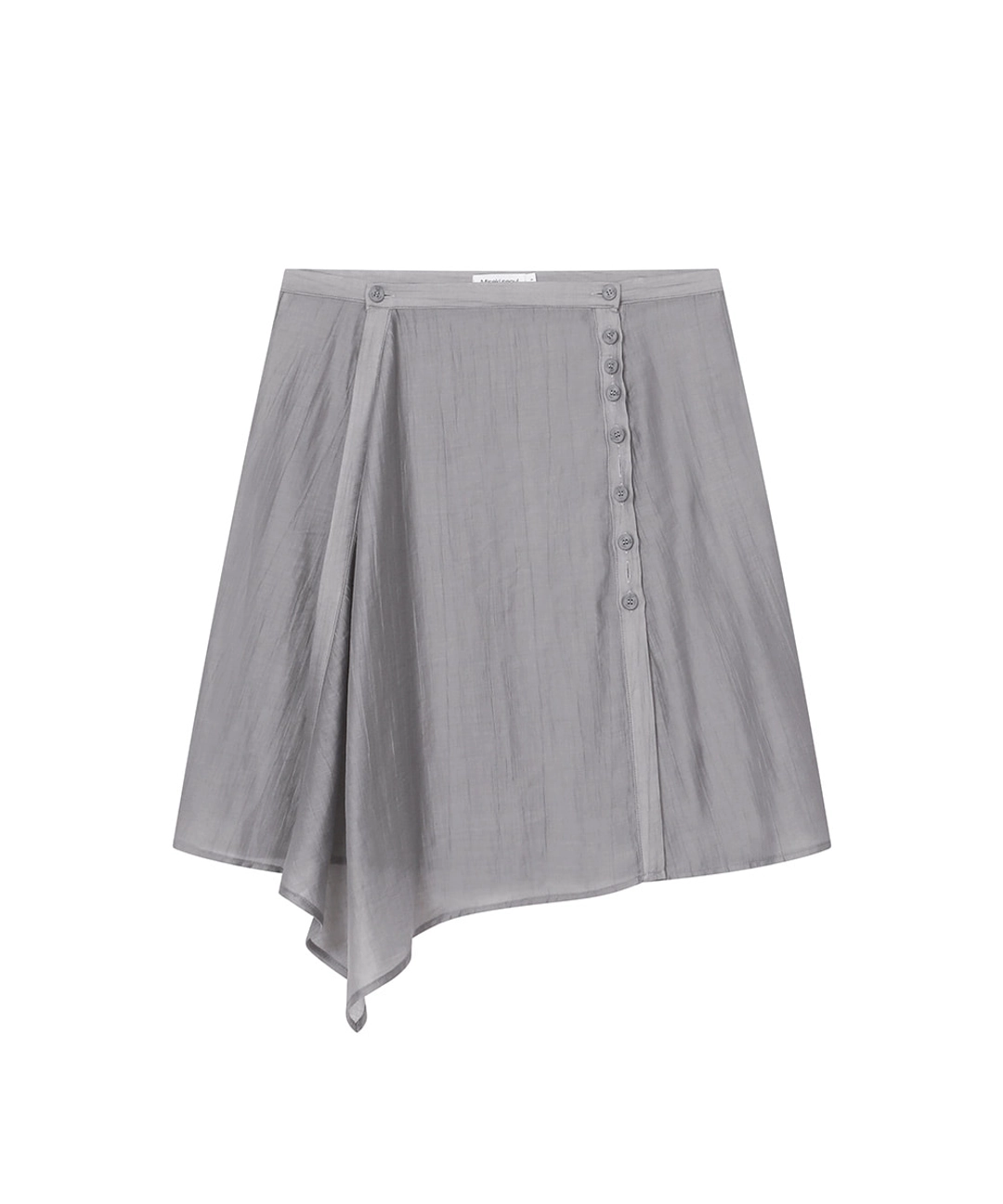 미세키서울 Button layered wrap skirt GREY 상품 이미지 1