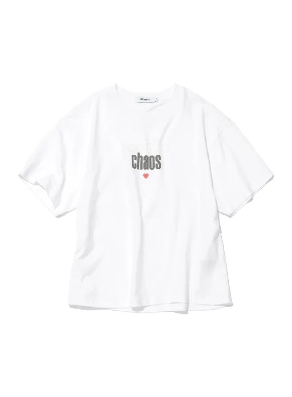 [WOMEN] POSITIVE CHAOS PRINTED TEE_WHITE