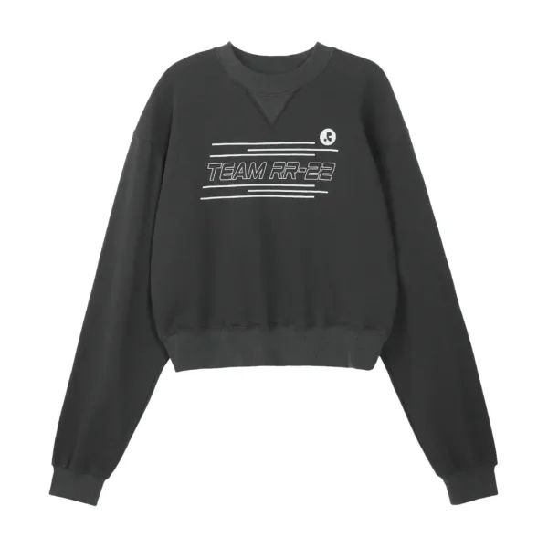RR TEAM PIGMENT SWEATSHIRT - CHARCOAL