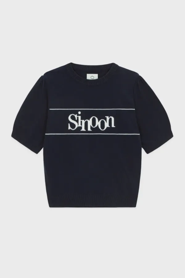 Sinoon Logo Half Knit (Navy)