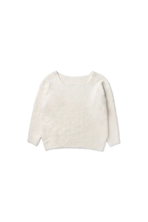 Blush boucle knit_ivory