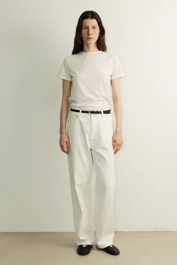 Essential soft denim Pants_off white