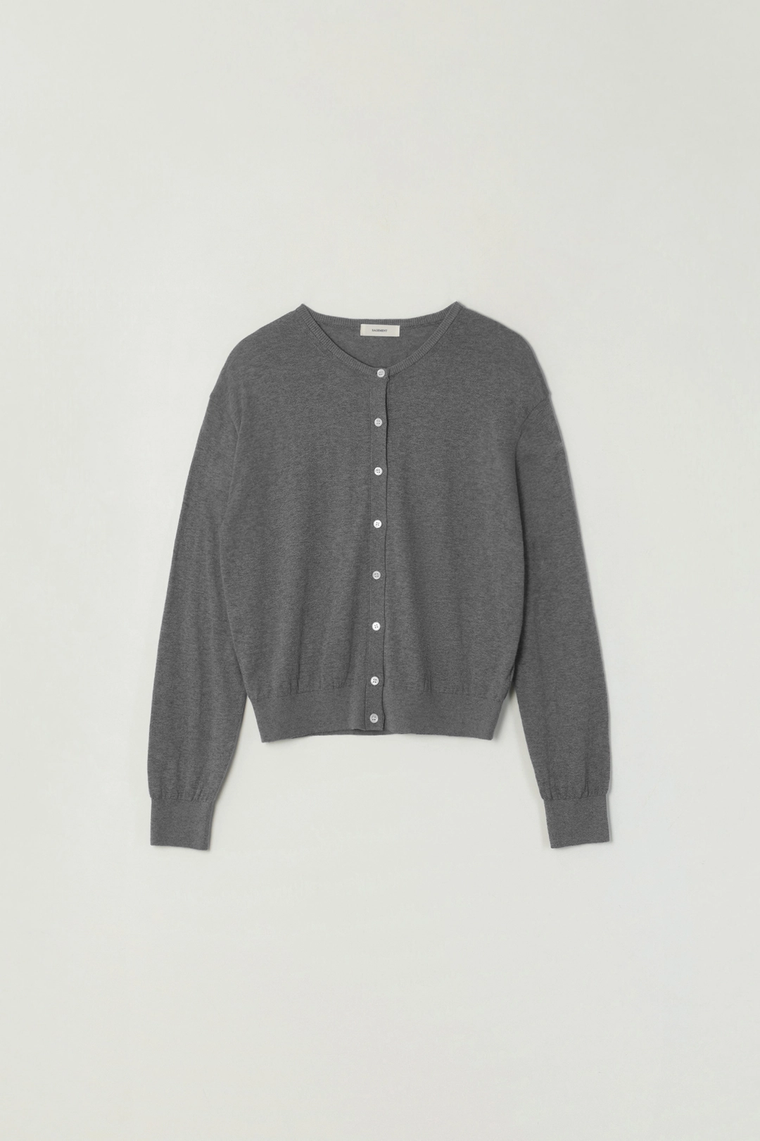 세이지먼트 CLARA COTTON SILK CARDIGAN_GRAY 상품 이미지 1