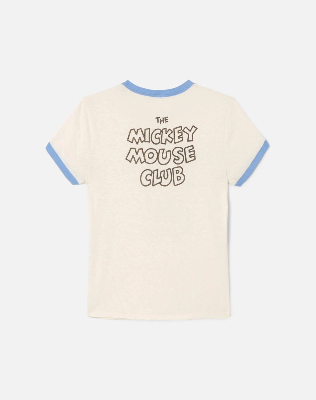 리던 60s Slim Ringer Tee The Mickey Mouse Club - Vintage White w/ Seaside 상품 이미지 3