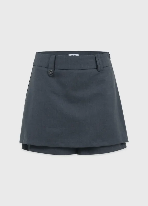  [25-36]  Asher Mini Skirt Shorts  아셔 미니 스커트 쇼츠 (가을-봄-데일리룩-데이트룩-하객룩-출근룩-캠퍼스룩-격식룩-페미닌-캐주얼-치마바지-로우라이즈-자체제작) 