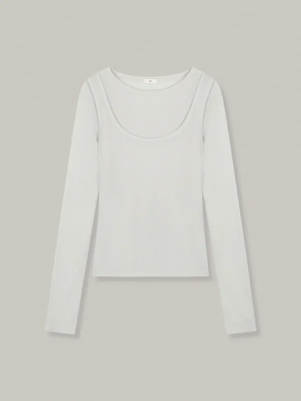 layered sleeveless tee (4color)