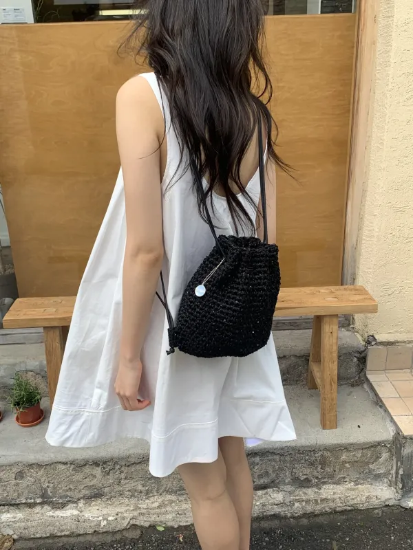 via mini backpack(black)