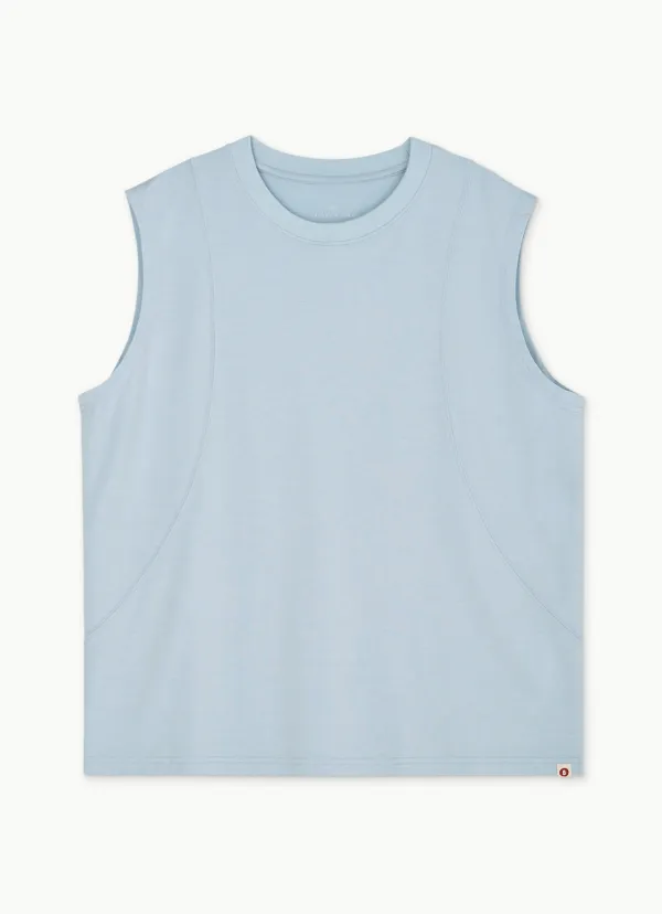 [Movement Line] Jala sleeveless (Unisex)_Niagara Mist