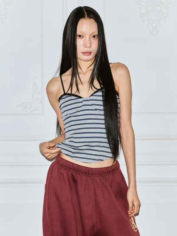 [3차] LACE STRIPE CORSET
