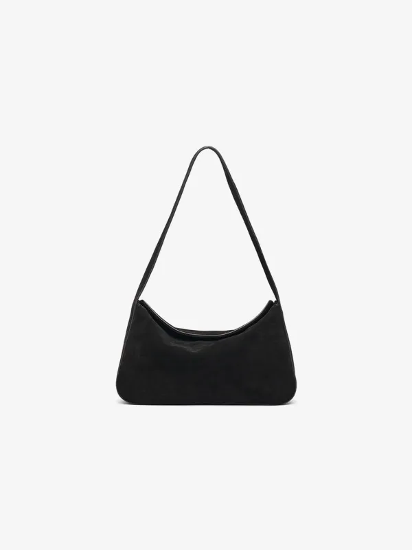 ILIANA suede shoulder bag_black
