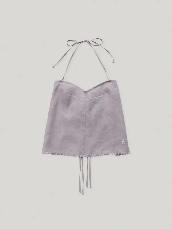 Lora Halter Neck Top Lilac