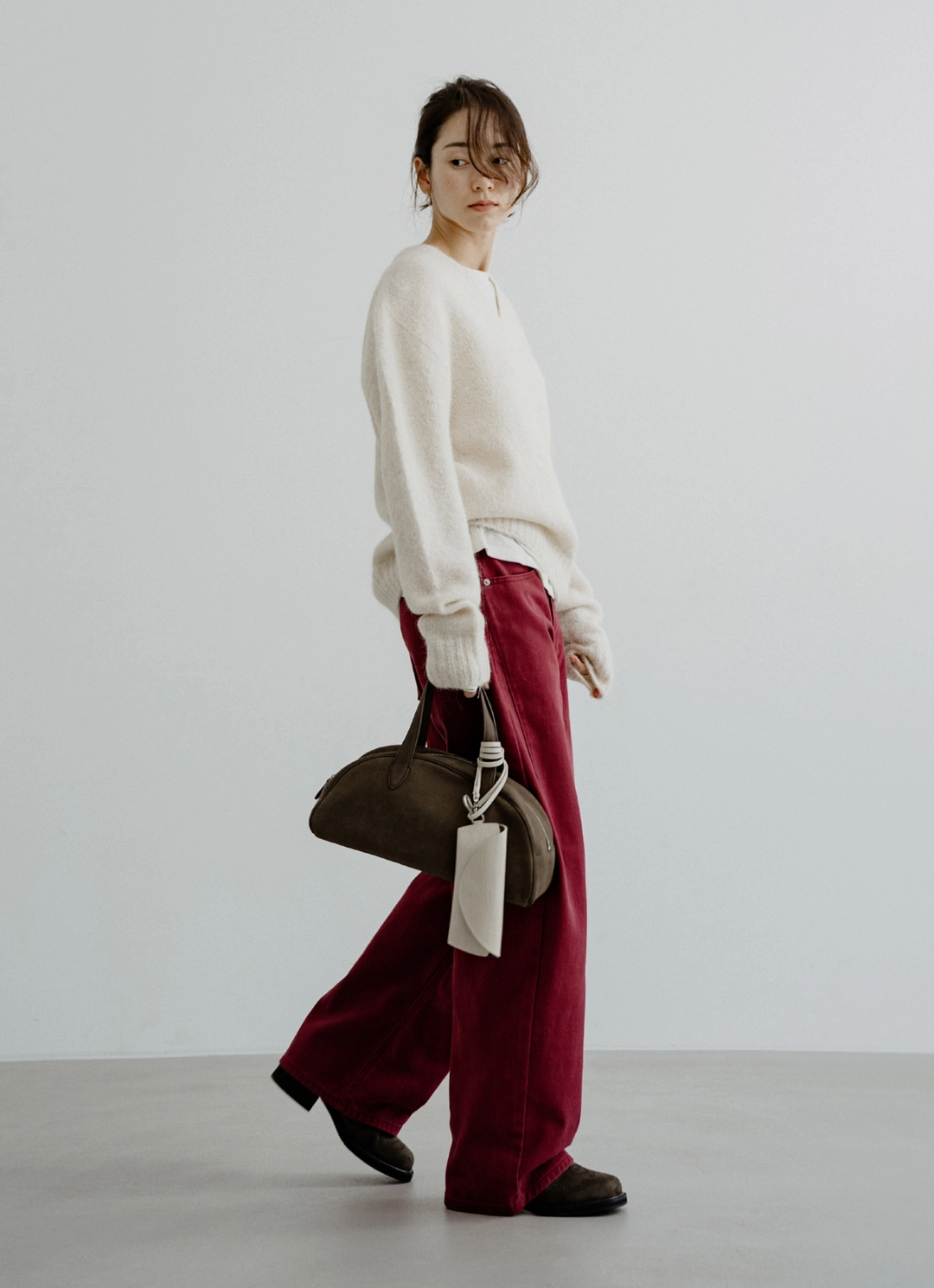 스앨더 49098_Burgundy Low round jeans [dh] 상품 이미지 2