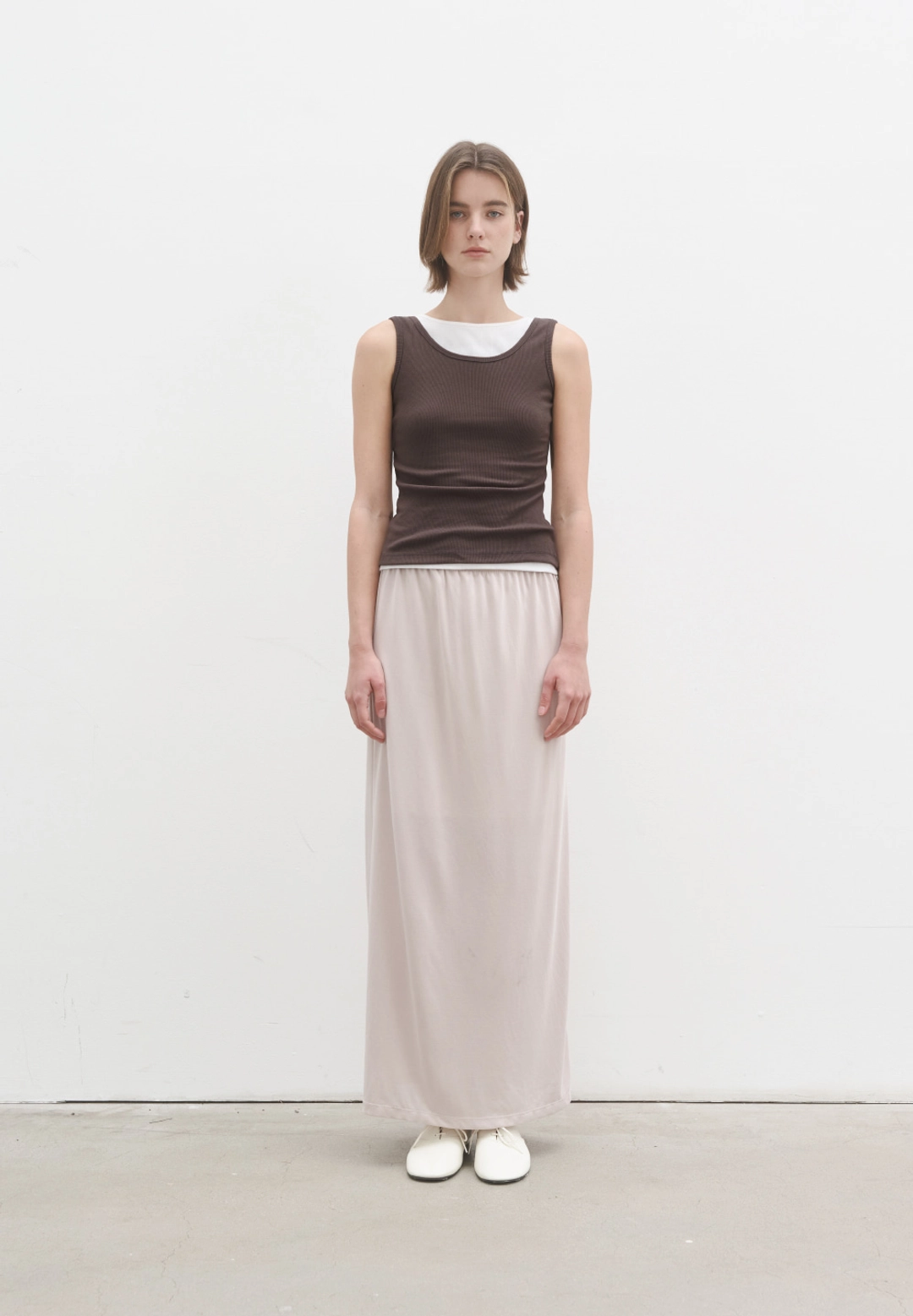 포저 Soft modal maxi skirt (ash beige) 상품 이미지 2