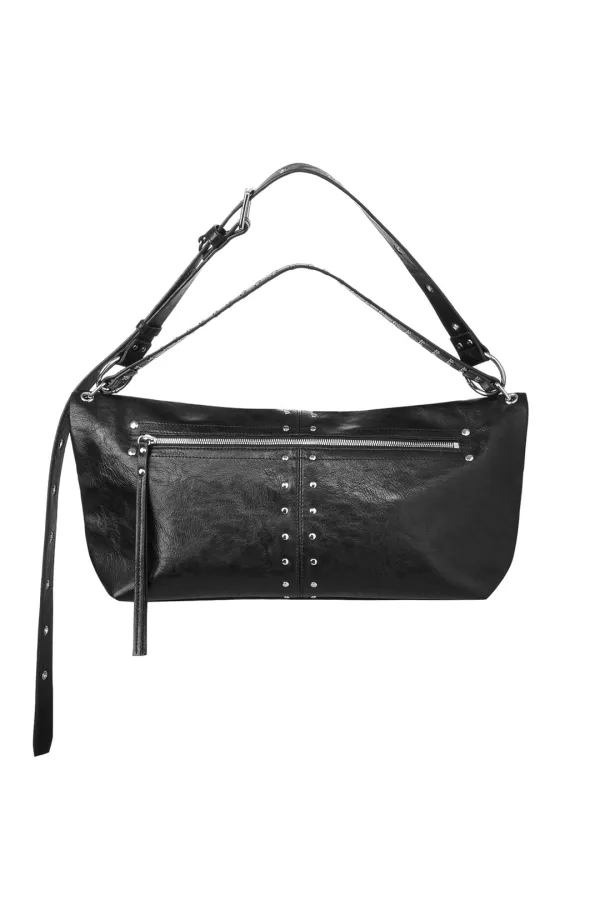5WAY ZIPPER NOIR BAG IN BLACK