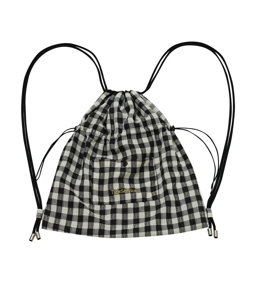 타입서비스 Checkered Button Pocket Bag [Black] 상품 이미지 3