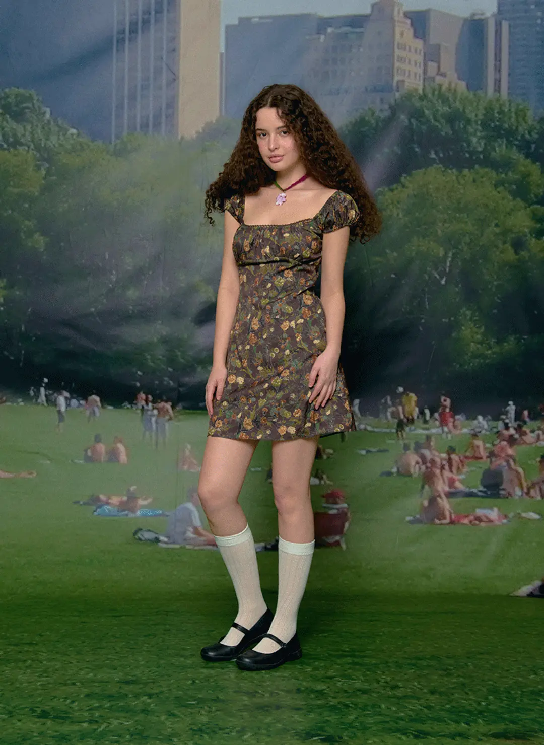 루루서울 [5차] Urban Dream Mini Dress (Brown) 상품 이미지 2