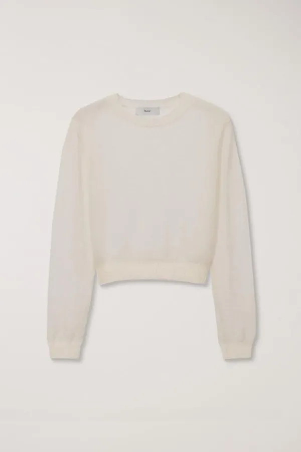 KID-MOHAIR CREWNECK KNIT IVORY_UDSW4C202IV
