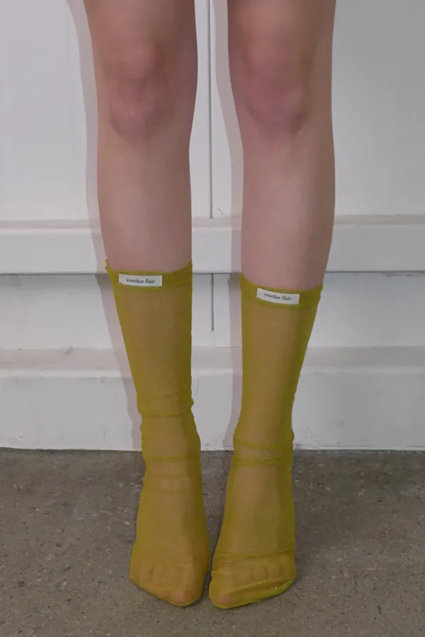 MESH SOCKS_OLIVE