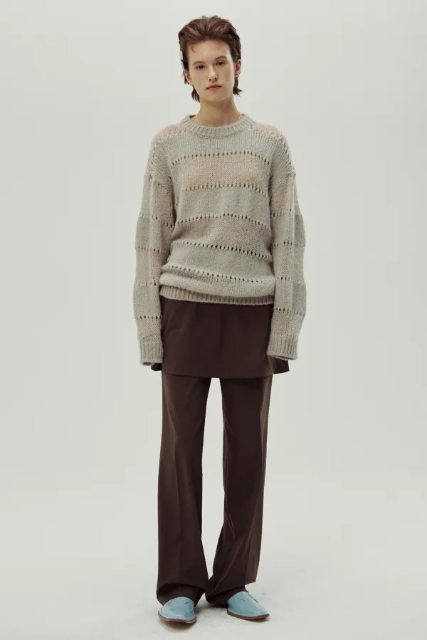 2 Way Layered Pants (Brown)