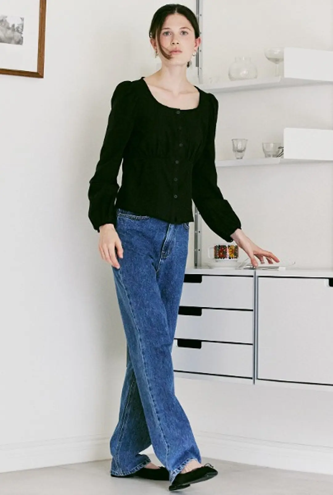 어몽 A STRAIGHT DENIM PANTS_BLUE 상품 이미지 2