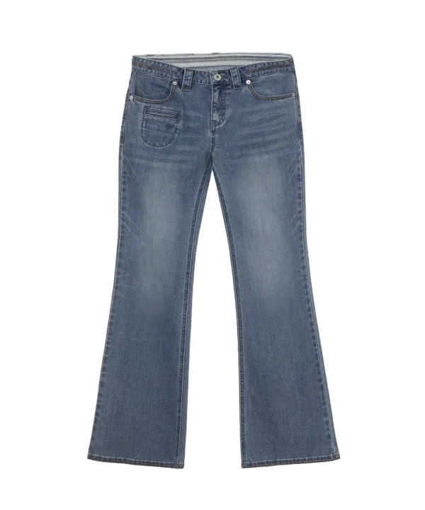 VINTAGE BOOTCUT DENIM PANTS [BLUE]