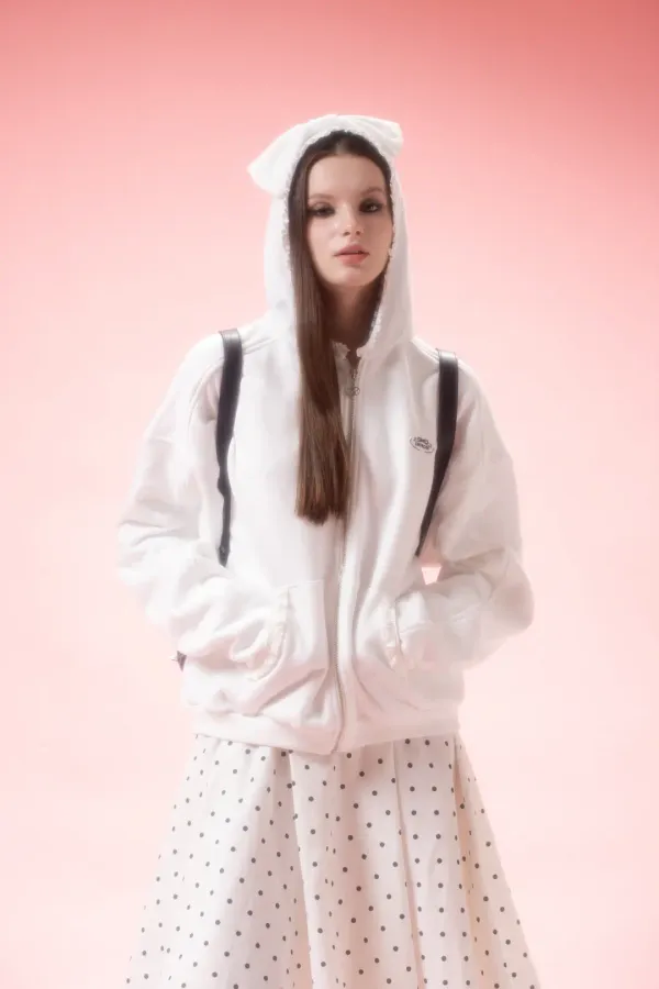 [9th Restock] BIG RIBBON HOODIE (WH)