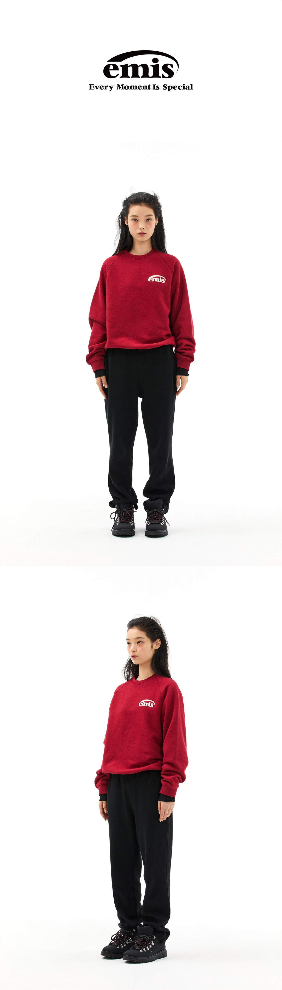 이미스 (W) WAFFLE LOUNGE PANTS-BLACK 상품 이미지 2