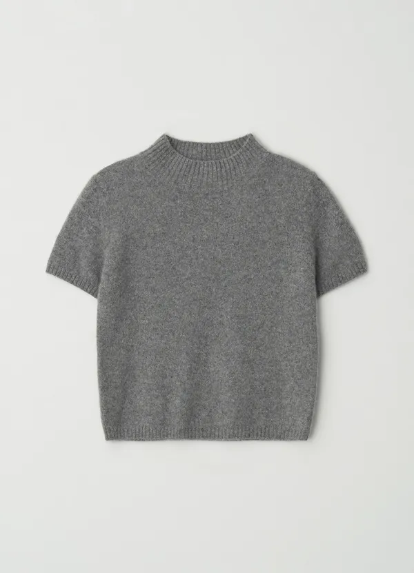 [8차] Mar crop half knit_M/GREY
