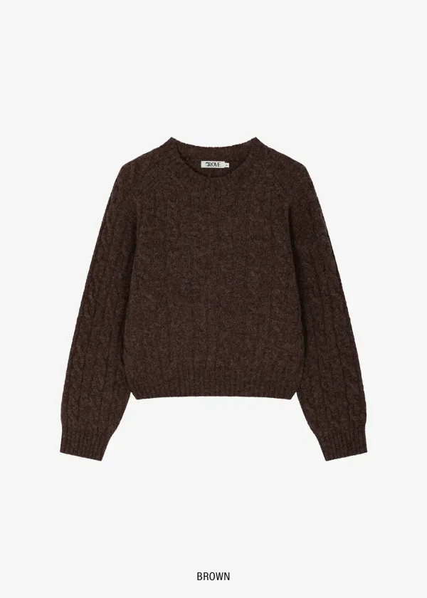 SCOTTISH CABLE KNIT [4COLOR]