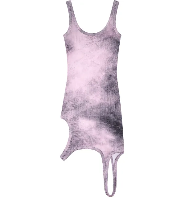 Asymmetric dress (Dusty pink)