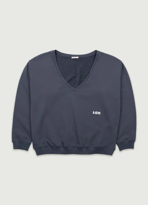 LBM V-Neck Sweatshirt [charcoal]