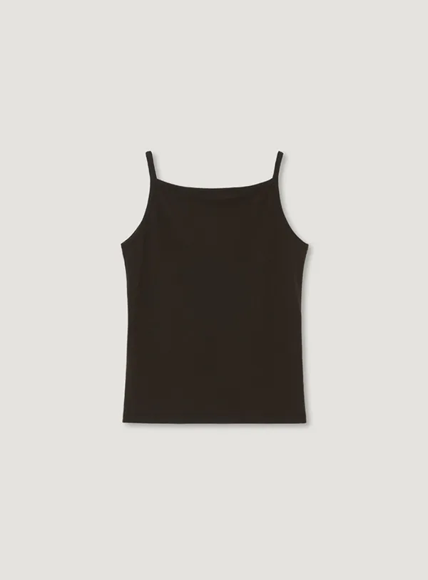 LAV COTTON SLEEVELESS_BROWN