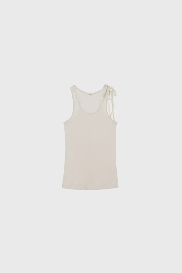 String sleeveless (ivory / black / white)