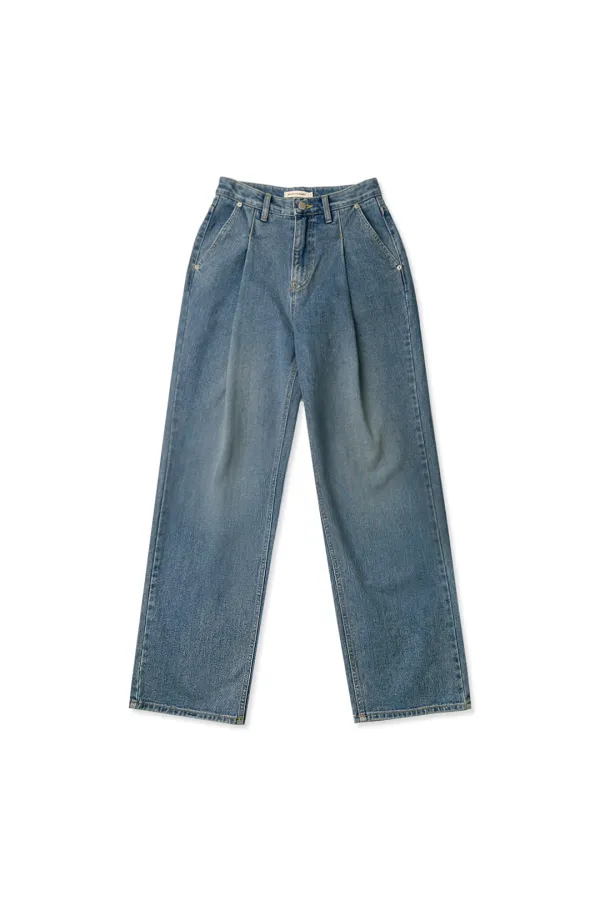 Tuck line denim