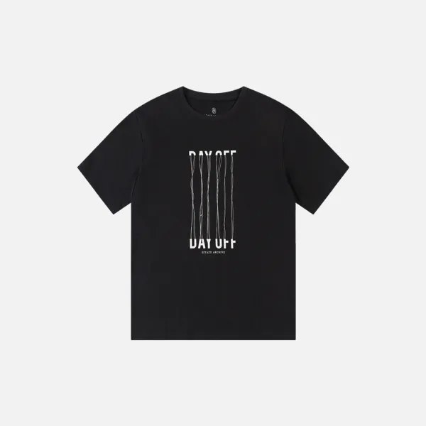 SITP5263 DAY OFF 반팔 티셔츠_Black