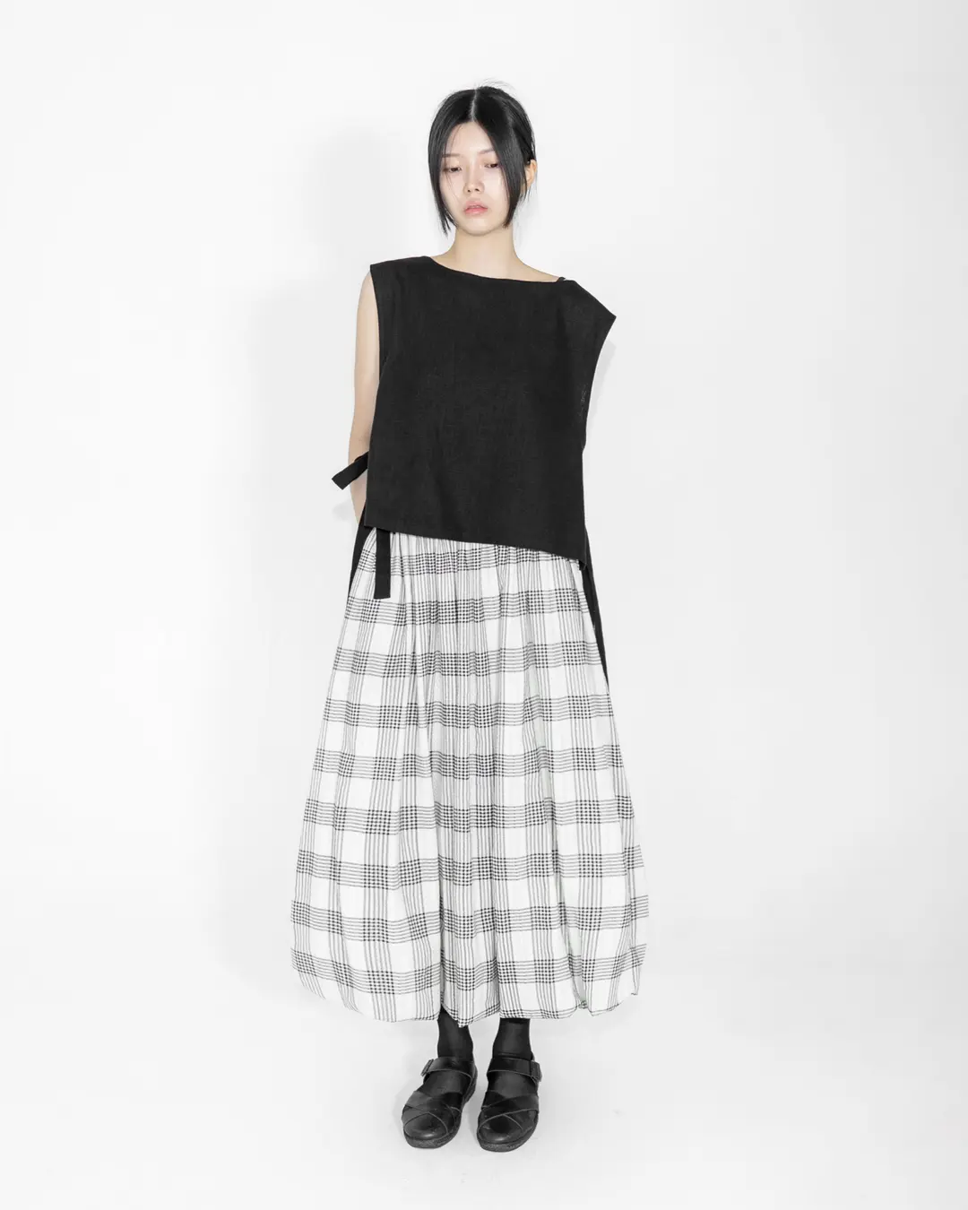 유노이아 check moss skirt (open, 단독 주문 시 선발송) 상품 이미지 2
