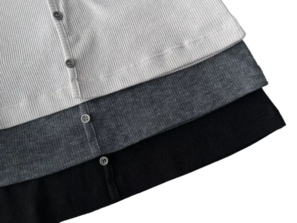 Silvery Button Cardigan (black)