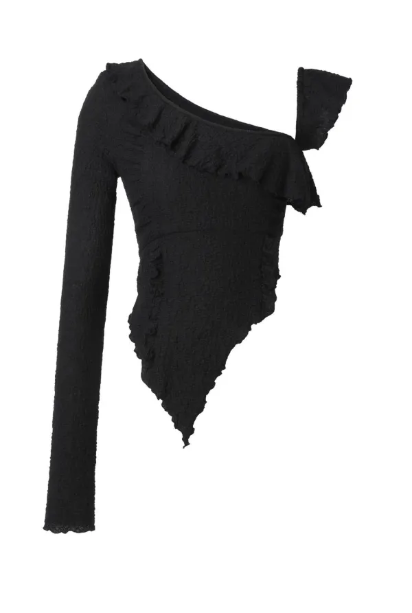 Swan ruffle top