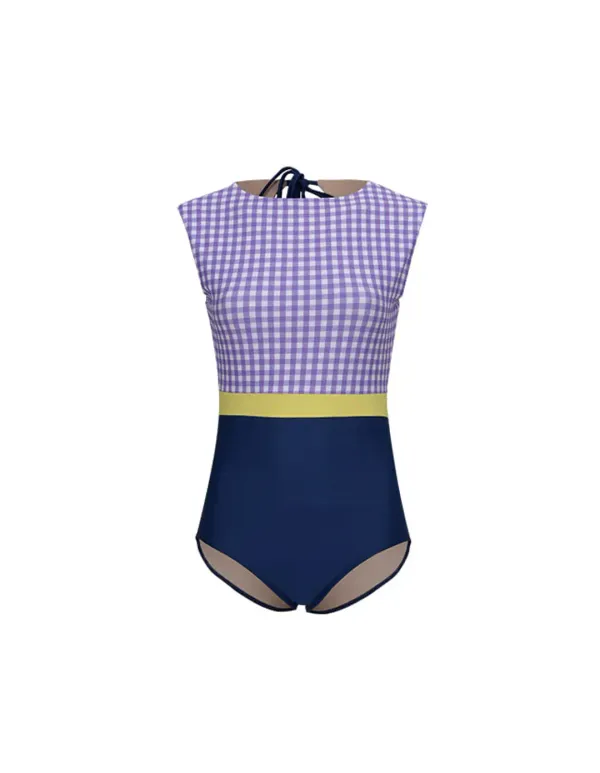 24 Fiona H Suit - Lavender Check / Navy