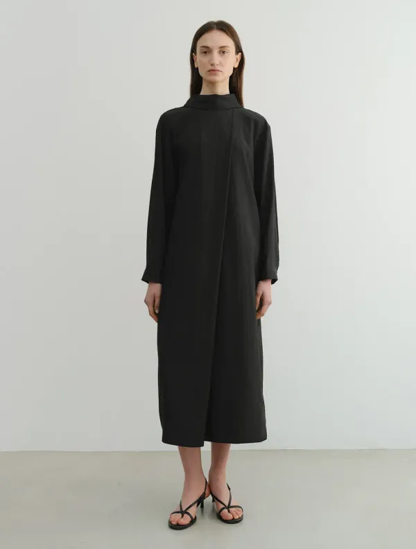 Back Tie Maxi Dress (Black)