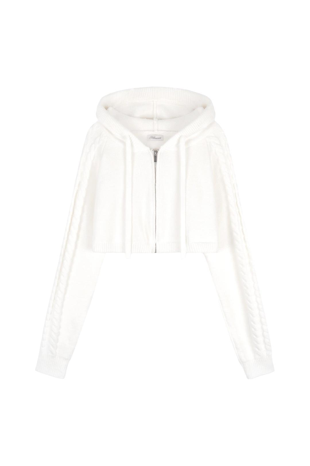 클리시어 Chou chou hooded zip-up, Ivory 상품 이미지 1