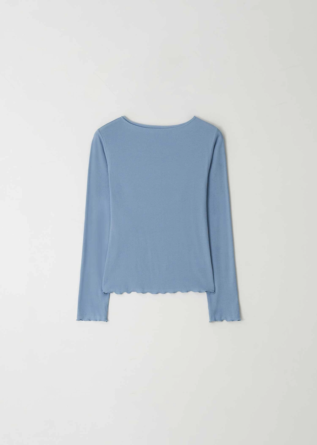 더라이 [1차] Boat-neck Long Sleeve T-shirt(Blue) 상품 이미지 2