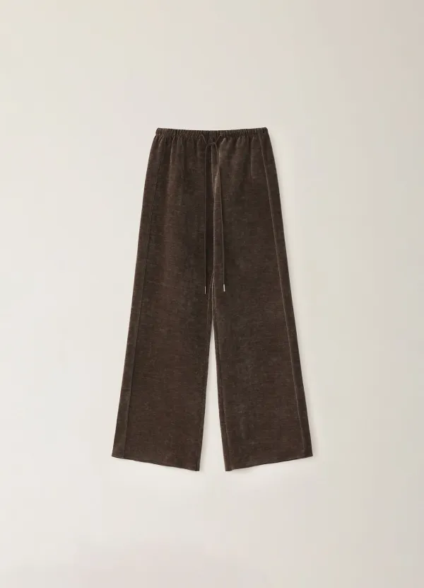 Velvet Stitch Pants - Brown
