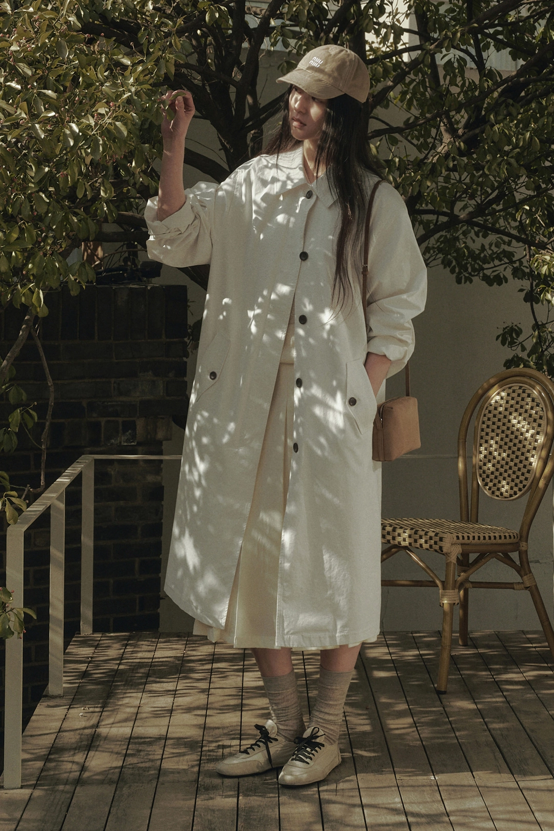세이지먼트 YVONNE WASHED TRENCH COAT_CREAM 상품 이미지 2