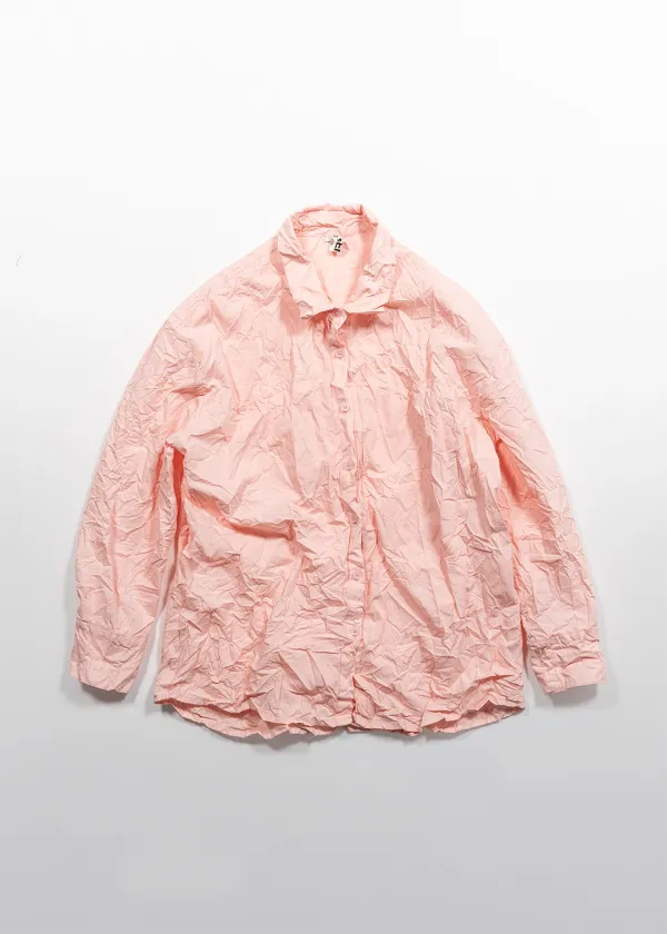 HAND-CREASE SHIRT - PINK