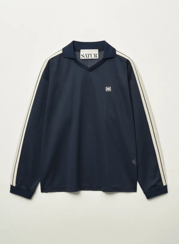 Lausanne Mesh Football Shirt - Navy