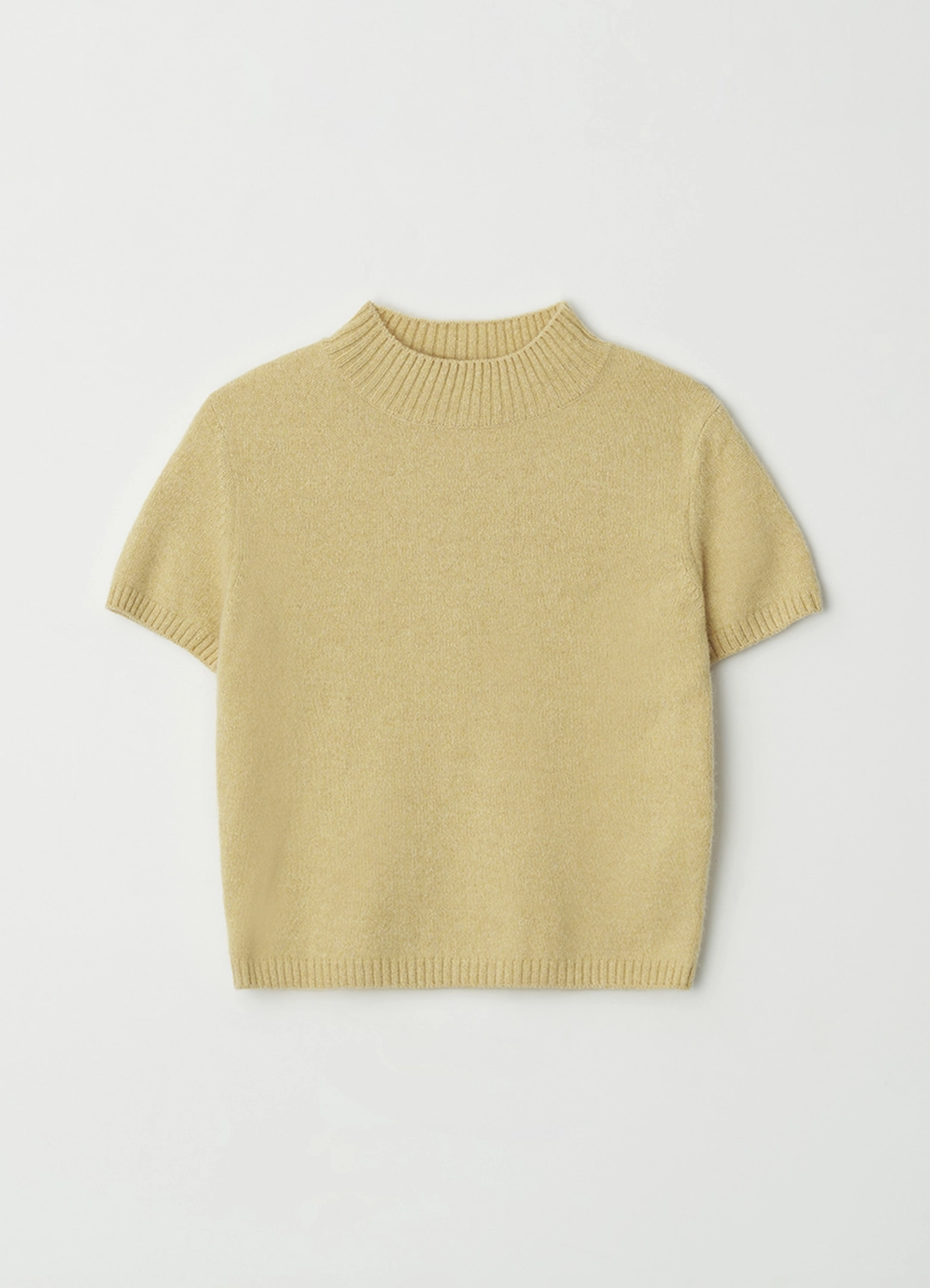 스텝어라운드 [1차] Mar crop half knit_MUSTARD 상품 이미지 3