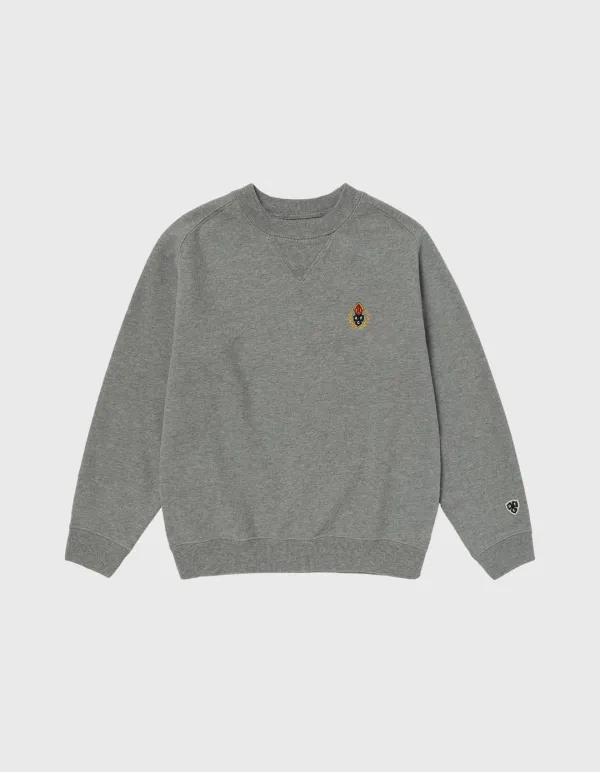 CHILDREN WASHED 221 CREWNECK / M.Grey(16%)