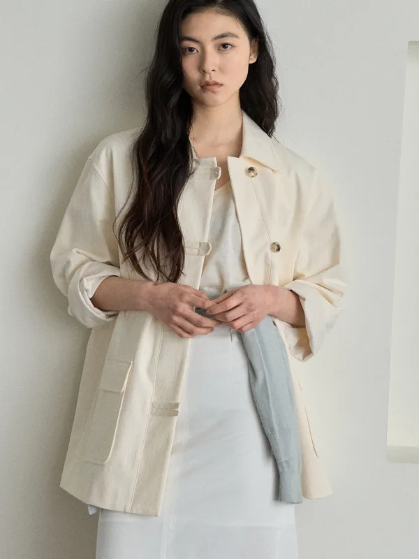 Minimal Half Work Jacket_2color